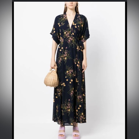 Reformation Dresses & Skirts - Reformation - Winslow draped wrap dress size XS